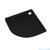 Schedpol Caspar New brodzik półokrągły + syfon 80x80cm Black Stone 3.2333/C/ST